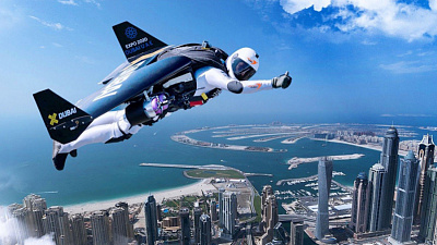 Испытание реактивного ранца сняли на видео