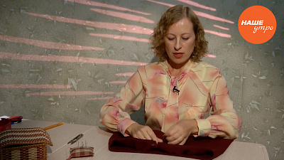 Выполнение нитяной петельки.