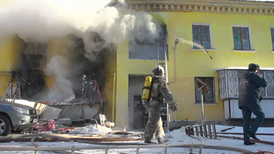 Взрыв газа в Южноуральске сняли на видео