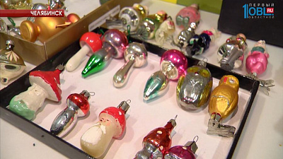 Жительница Челябинска собирает уникальные ёлочные игрушки