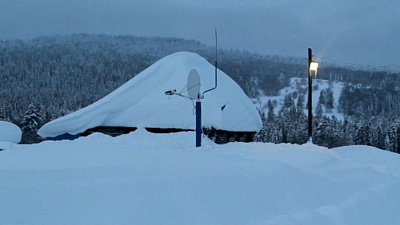 Село Бедярыш утонуло в двухметровых сугробах