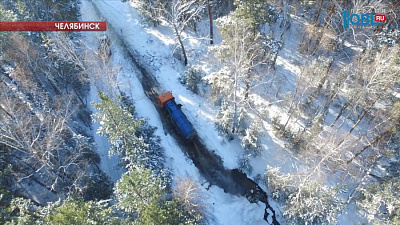 Канализационные стоки сливают в лесу под Челябинском