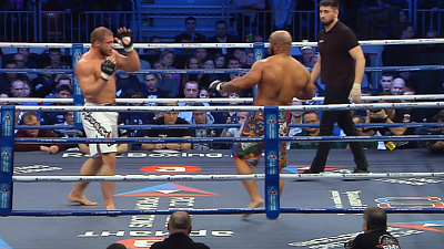 Штырков vs Уоллес. Фрагменты боя