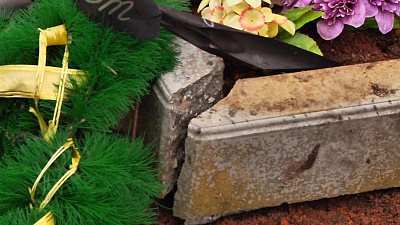 В поселке Рощино разгромлено кладбище