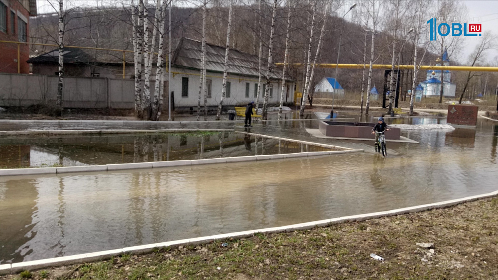 Частный сектор Аши оказался под водой в результате паводков