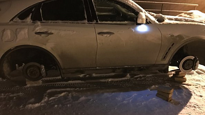 Жители микрорайона "Белый хутор" пожаловались на массовую кражу колес