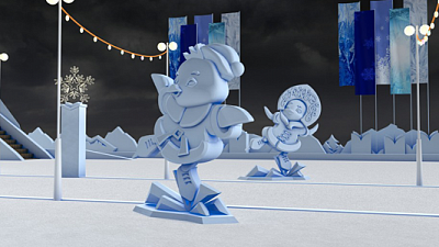 Герои отечественных мультфильмов украсят ледовый городок в Челябинске