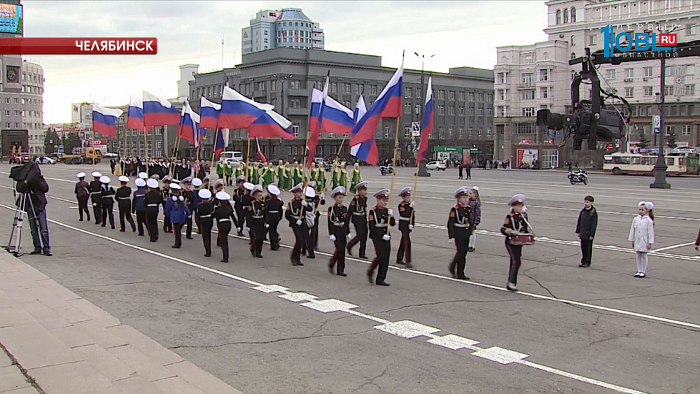 В Челябинске проходит генеральная репетиция парада Победы 