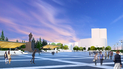 Плитка вместо асфальта и ротонда могут появиться на площади Революции в Челябинске