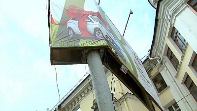 Последствия урагана в Челябинске 