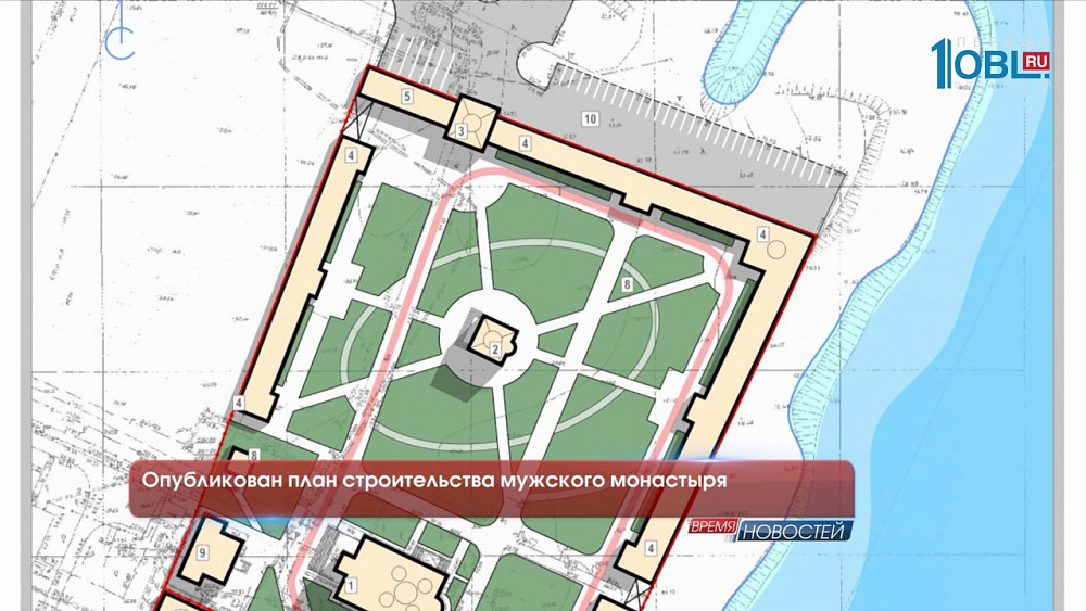Опубликован план строительства мужского монастыря