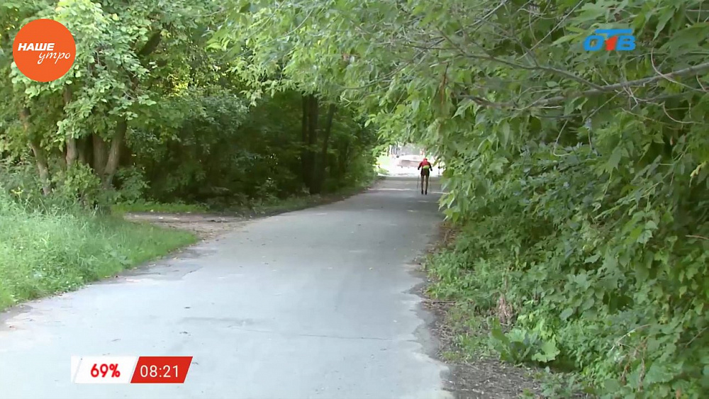 Наше УТРО на ОТВ – включение из городского бора