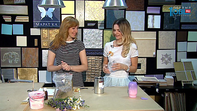 Делаем из обычной банки элегантную вазу