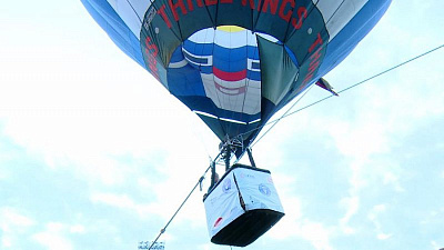 Челябинский стронгмен Эльбрус Нигматуллин руками посадил воздушный шар