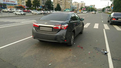 Несовершеннолетний мотоциклист влетел в иномарку на северо-западе Челябинска