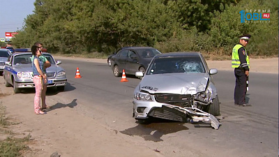 Маршрутка врезалась в стену