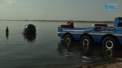 Военные отрепетировали встречу космонавтов 