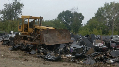 В Челябинске уничтожили самую крупную партию игровых автоматов 