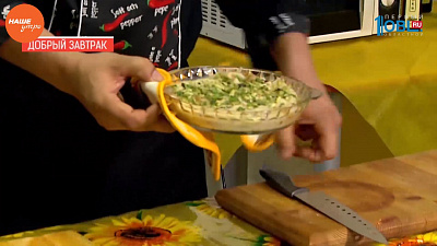 Наше УТРО на ОТВ – добрый завтрак – блинчики с ветчиной