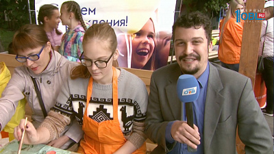 Интерактивная площадка работает в парке Пушкина