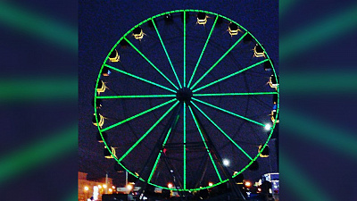 Колесо обозрения возле «Горок» готовится к открытию 