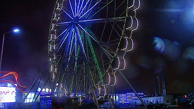 Вид на Челябинск с нового колеса обозрения у ТРК «Горки» 