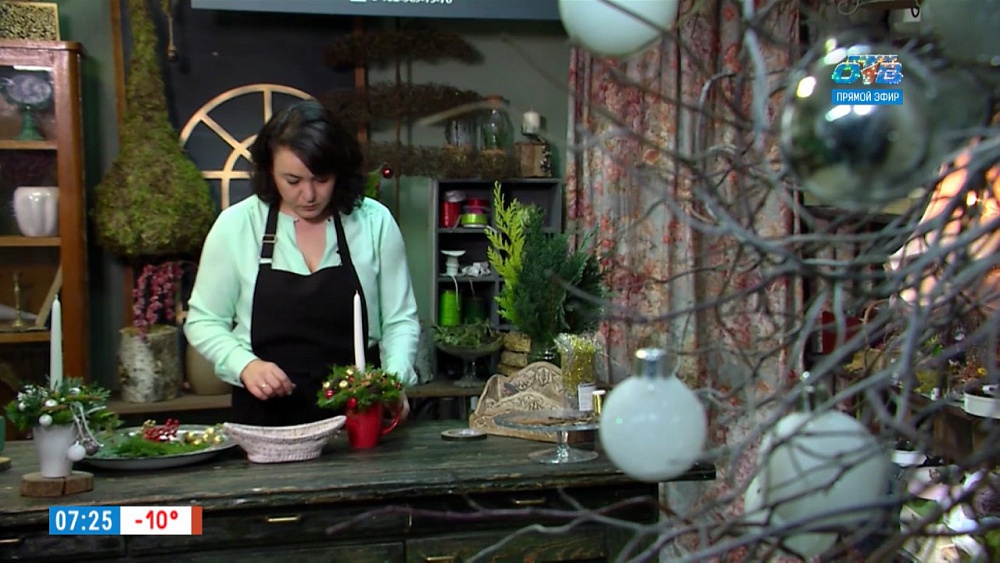 Наше УТРО на ОТВ – новогодние поделки