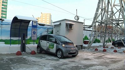 В Челябинске открыли первую электрозаправку