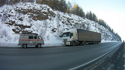 Спасение замерзающего водителя на трассе М-5