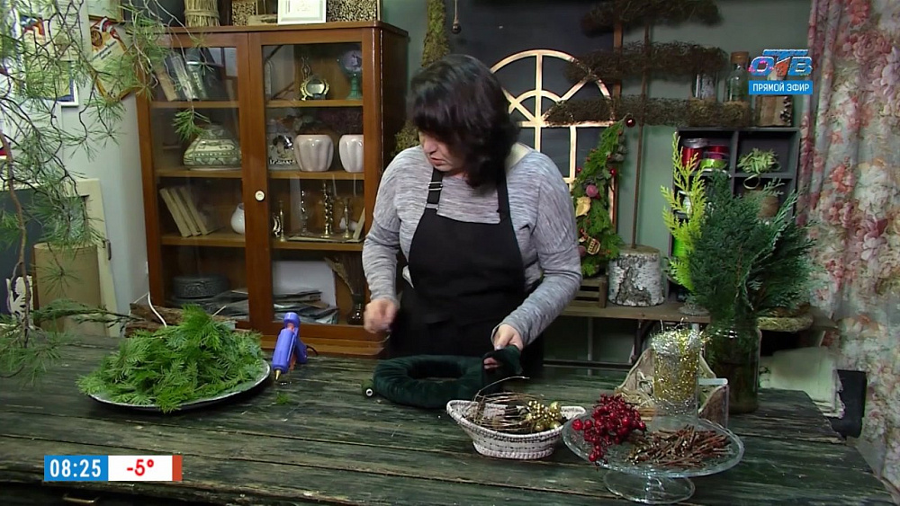 Наше УТРО на ОТВ – новогодние поделки