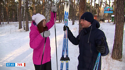 Ведущие «Нашего утра» отправились на лыжную базу