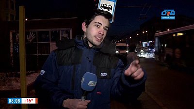 Корреспондент ОТВ в прямом эфире обнаружил маршрутчиков-нарушителей