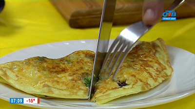 Наше УТРО на ОТВ – овощной омлет