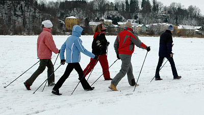 300 спортсменов прошлись по-скандинавски