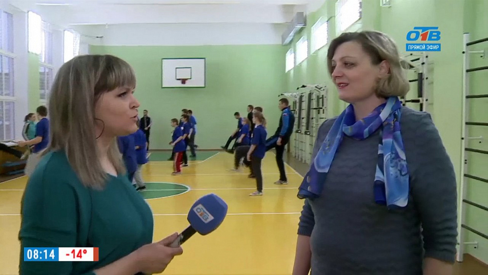 Наше УТРО на ОТВ – включение из спортзала