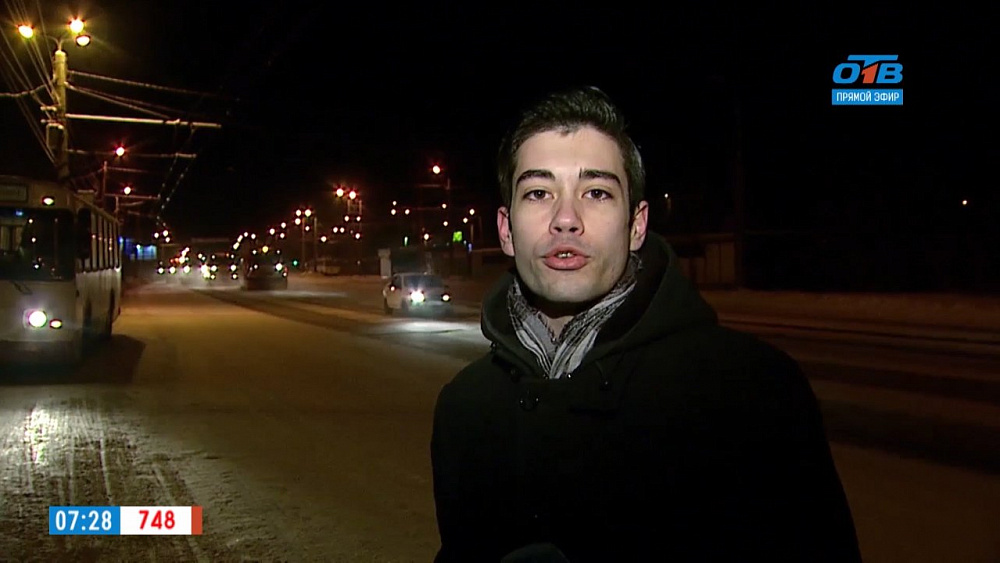 Наше УТРО на ОТВ – включение с дороги