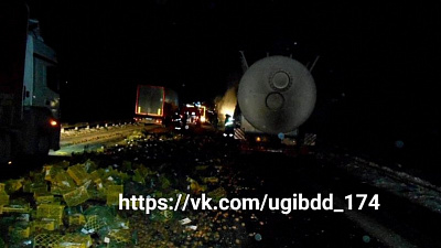 Водитель грузовика скончался в столкновении с большегрузом в Чебаркульском районе