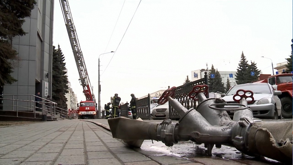 Эвакуация на проспекте Ленина