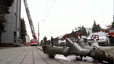 Эвакуация на проспекте Ленина