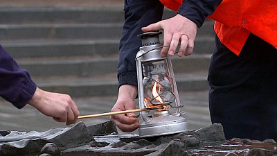 «Вечный огонь» перенесли в керосиновую лампу