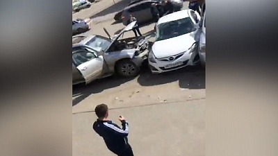 Массовое ДТП устроил десятилетний ребенок за рулем иномарки