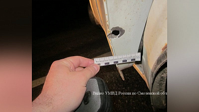 Погоня за угонщиком автомобиля в Смоленской области