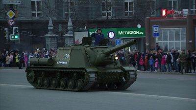 Генеральная репетиция парада Победы в Челябинске