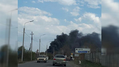 Сильное возгорание произошло в 100 метрах от железнодорожной станции Мисяш