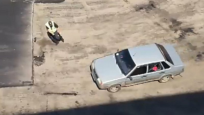 Погоня за нарушительницей рассмешила пользователей интернета