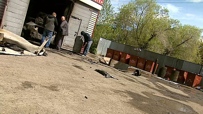 Автосервис случайно загорелся во время газосварочных работ