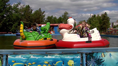  Наше УТРО на ОТВ – тестирование аттракционов парка Пушкина