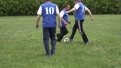 Ветераны-футболисты поддержали сборную России 