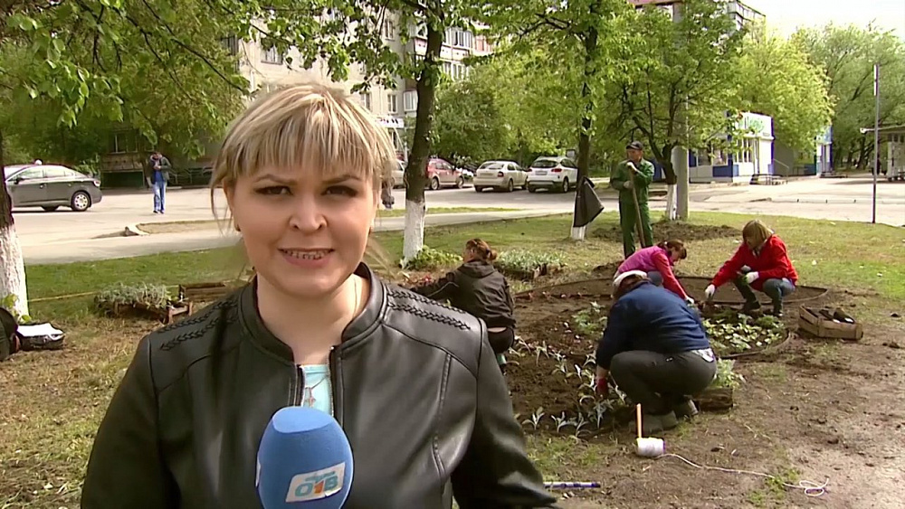 Наше УТРО на ОТВ – включение клумбы