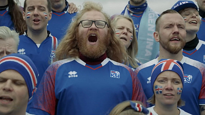 Исландские болельщики перепели «Калинку»  Исландские болельщики перепели «Калинку»